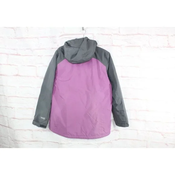LL Bean Purple Polyester Lined Insulated Zip-up Hooded Wildcat Jacket L - Picture 10 of 11